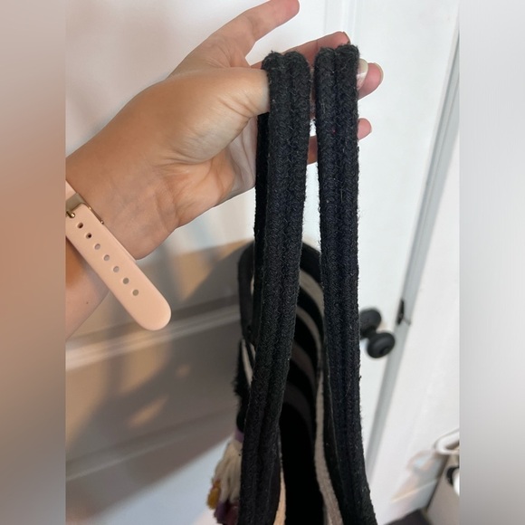 Stella & Dot Striped Tassel Structured Tote Bag - Picture 4 of 8